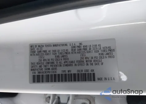 2023 Mazda Cx-50 2.5 S Preferred Plus z USA, uszkodzony, nr VIN 7MMVABCM3PN133636